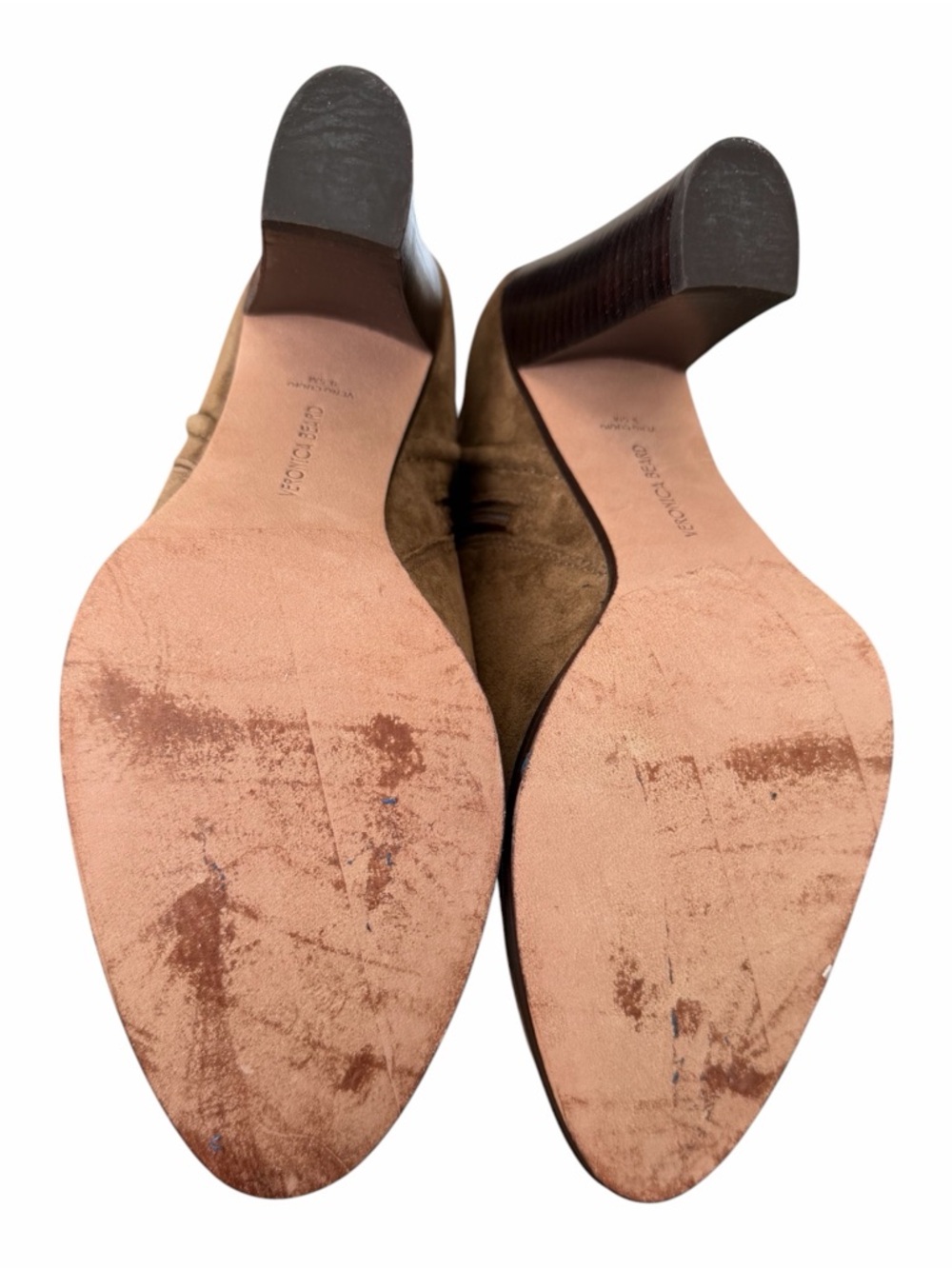 Veronica Beard Suede Ankle Boot in Chestnut with Gold Buckle - Picture 11 of 14